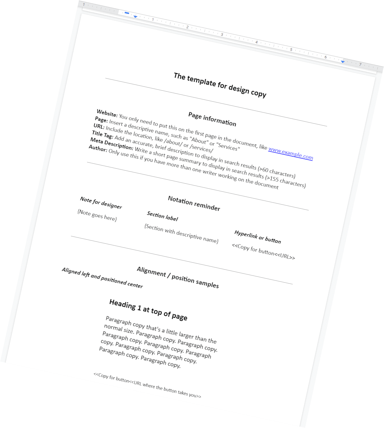 design-copy-template